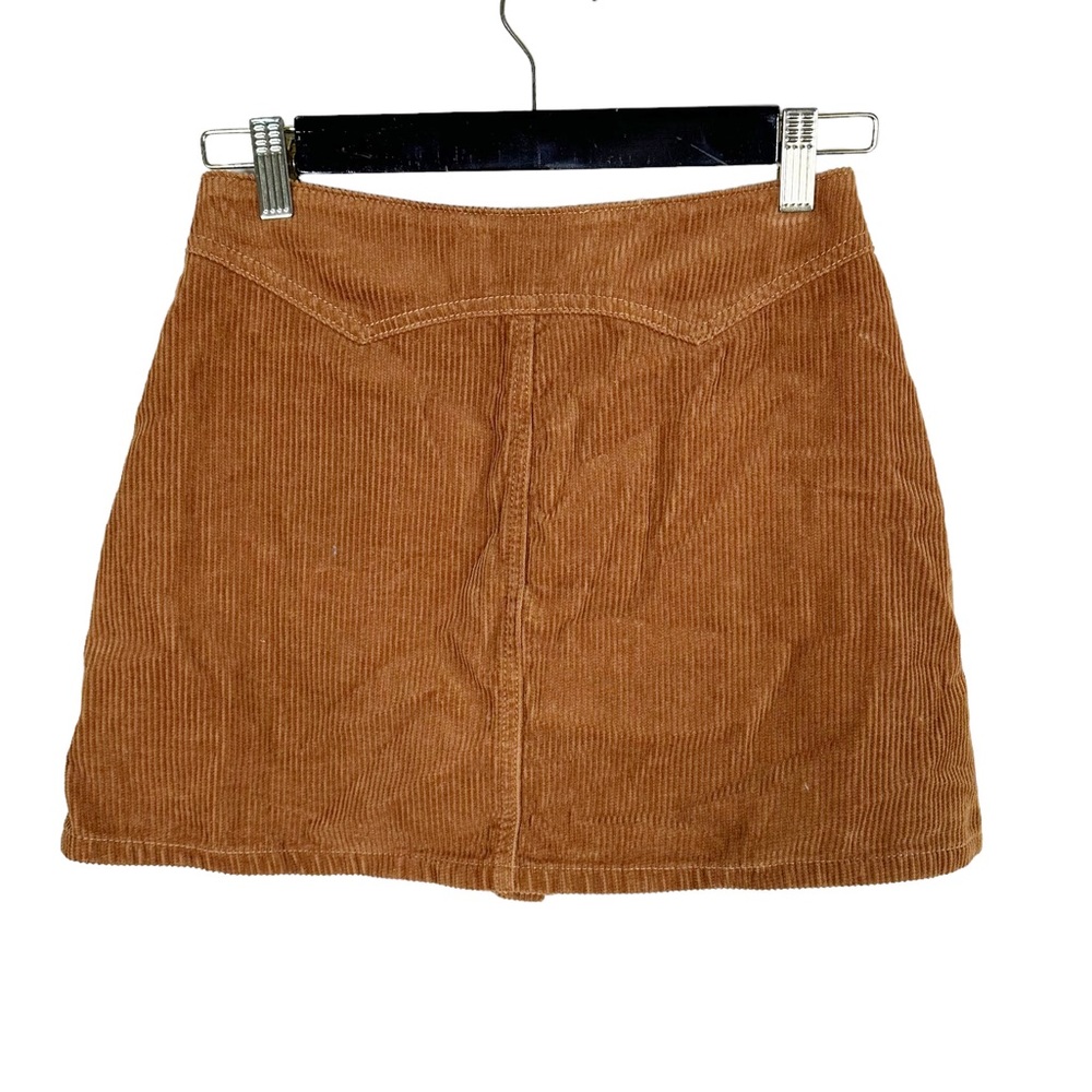 NWT Kendall & Kylie Brown Corduroy Mini Skirt - Picture 3 of 7